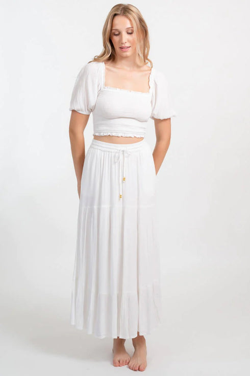 Koy Resort Miami Smocked Crop Top